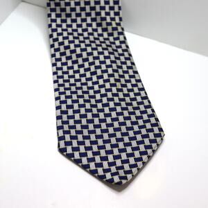 Vintage Roundtree & Yorke Silk Basketweave Tie‎ 3.5” Wide